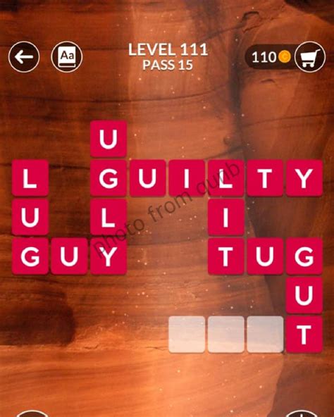 wordscapes 111|Wordscapes Level 111, Pass 15 .